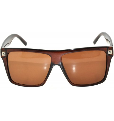 Wayfarer 80's Style Classic Vintage Sunglasses Colored Frame Uv Protection for Mens or Womens - \Retro Brown - CA11UDONGMJ $8.85