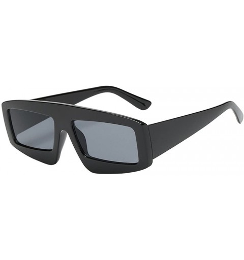 Oval Sunglasses Sports Polarized Goggles Polarized Glasses Eyewear - Black - CK18QQOTIOI $9.46