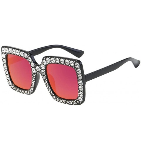 Cat Eye Women Men Fashion Artificial Diamond Frame Sunglasses Summer Hot Sale Sunglasses - F - C118CQ3ETQA $8.55