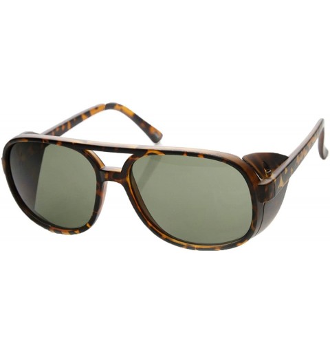 Aviator Women's Oversized Square Aviator Shield Sunglasses (Tortoise) - CV180AMGHGA $36.64