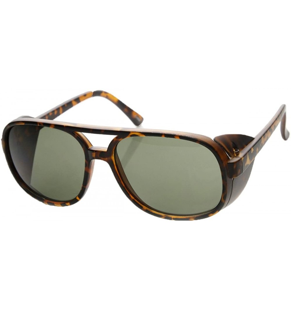 Aviator Women's Oversized Square Aviator Shield Sunglasses (Tortoise) - CV180AMGHGA $19.38
