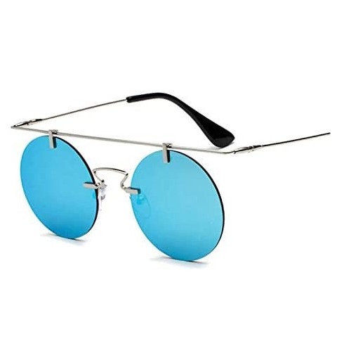 Rectangular Fashion Men Women Designer Glasses Classic Round Rimless Steampunk Sunglasses Vintage Eyewear - C7 - CF18Y48N5EY ...