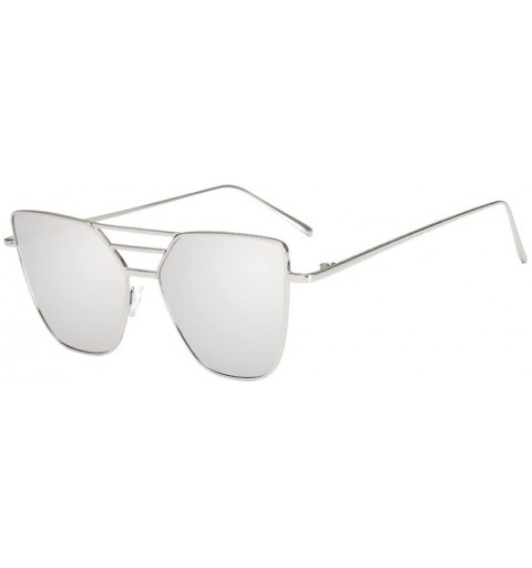 Aviator Lightweight Oversized Aviator Sunglasses - Silver - CK199OK9A9H $11.63