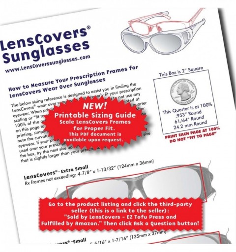 Shield Sunglasses Wear Over Prescription Glasses Extra-Small Size- Polarized. - Brown - CY11FNHF8WH $31.85