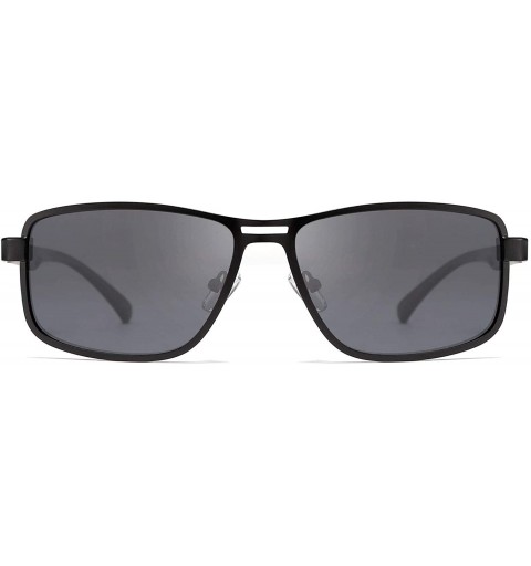 Rectangular Polarized Sunglasses for Men Lightweight TR90 Frame UV400 Protection Square Sun Glasses - Leopard - C418AEIN2WN $...