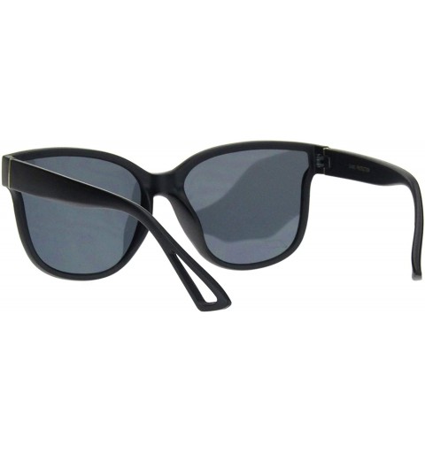 Square Womens Square Butterfly Sunglasses Classy Modern Fashion Shades UV 400 - Matte Black (Black) - CC1936EY6N7 $9.41