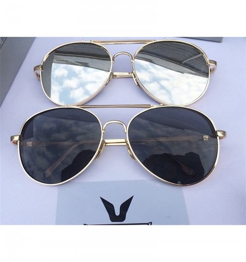 Wayfarer Wayfarers Classic Modern Metal Frame Crossbar Flat Lens Sunglasses - Gold Frame White Lens - C712GP6UX0B $30.56