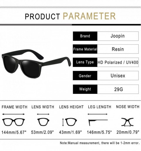 Aviator Unisex Polarized Sunglasses Men Women Retro Designer Sun Glasses - Matte Black Simple Packaging - CI12OBIW332 $9.92
