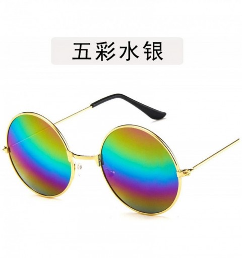 Aviator Lady Small Sunglasses Men Women Retro Metal Frame Round Eye Vintage Tiny Female Sun Glasses - 9 - C9198ZAI0Q2 $31.34