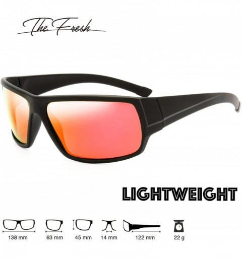 Sport Rectangle Lightweight Polarized Sunglasses for Men Women - S101-matte Black - CO18EYEIT6Y $14.71