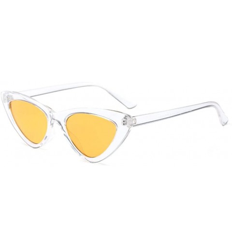 Cat Eye Fashion Mod Chic Super Cat Eye Triangle Sunglasses Women Vintage Retro Eyewear - C6 - CH189YCK52R $14.19