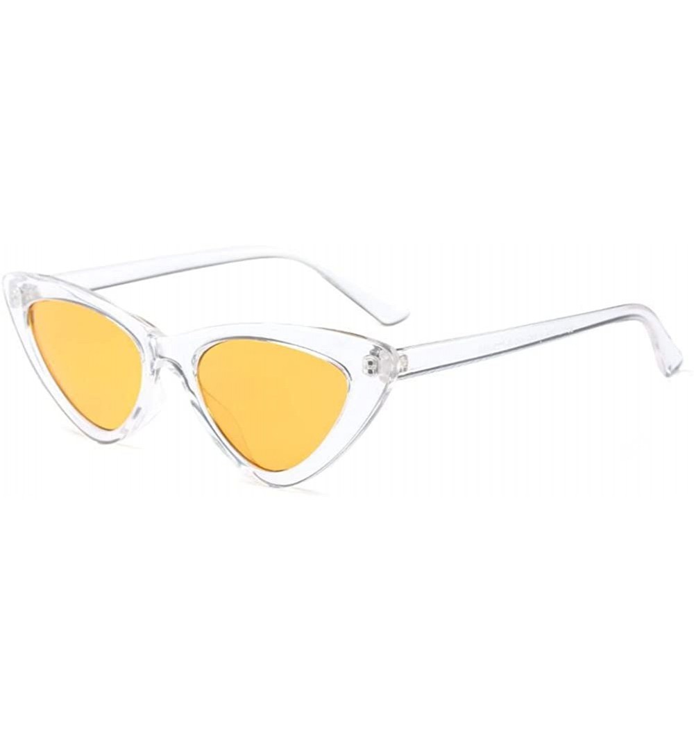 Cat Eye Fashion Mod Chic Super Cat Eye Triangle Sunglasses Women Vintage Retro Eyewear - C6 - CH189YCK52R $14.19