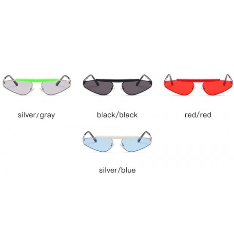 Square Sunglasses Luxury Glasses Eyewear Shades - Red - C118T7G2QAN $14.79