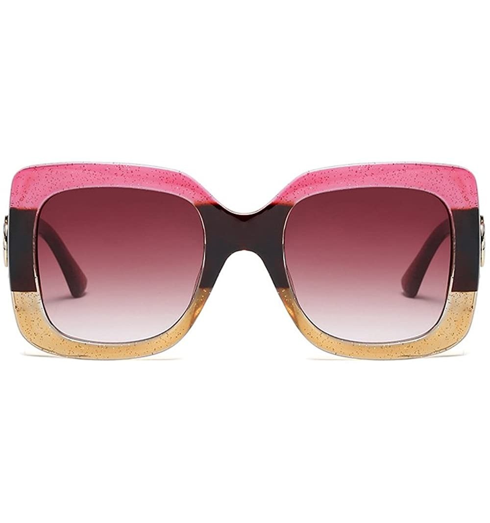 Oversized New Women Fashion Oversized Sunglasses UV400 Protection - Style 02 - CI18GWN9QTK $13.93