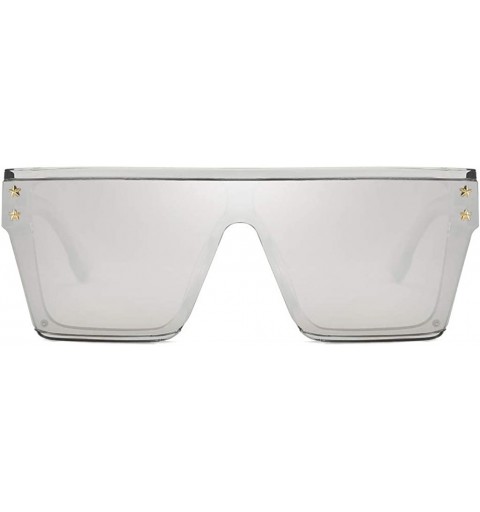 Goggle Fashion Man Women Irregular Shape Sunglasses Glasses Vintage Retro Square Sunglasses Flat Shades Oversize - B - CN1907...
