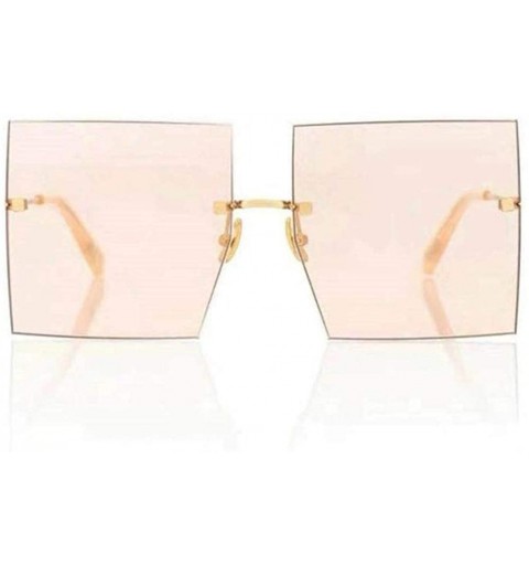Oversized Luxury Women Sunglasses Oversized Square Style with UV400 Protection - Blue - C218AO0D0Y7 $25.05
