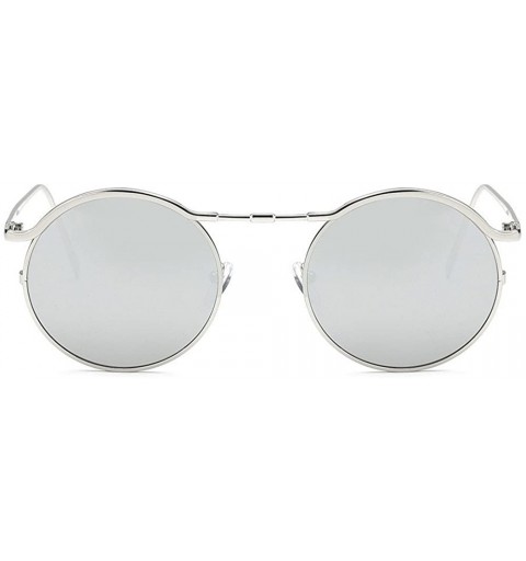 Oversized Women Unisex Fashion Round Shades Acetate Frame UV Sun9133d - C818RS6QT3T $14.30