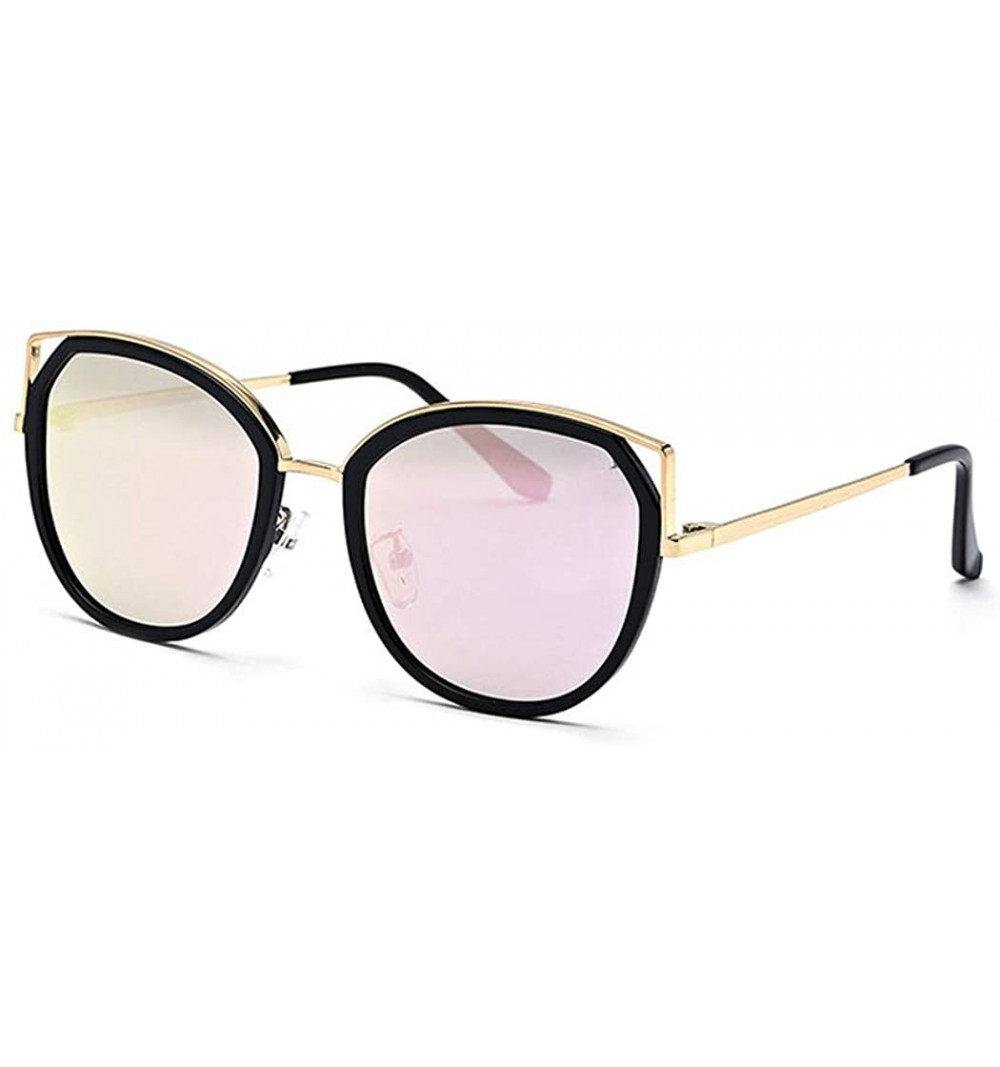 Aviator New fashion polarized sunglasses- metal coated half frame UV protection sunglasses - D - CA18SMTAMKX $35.41