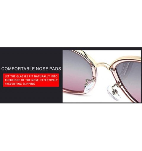 Aviator New fashion polarized sunglasses- metal coated half frame UV protection sunglasses - D - CA18SMTAMKX $35.41