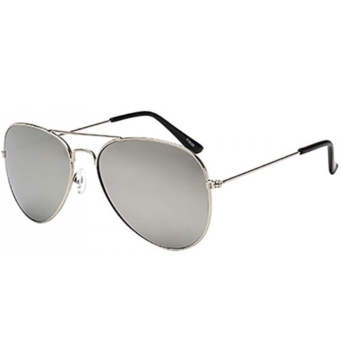 Square Men's and Women's Sunglasses Classic Oversized Aviator - Multicolor G - C918TUXOYET $9.54