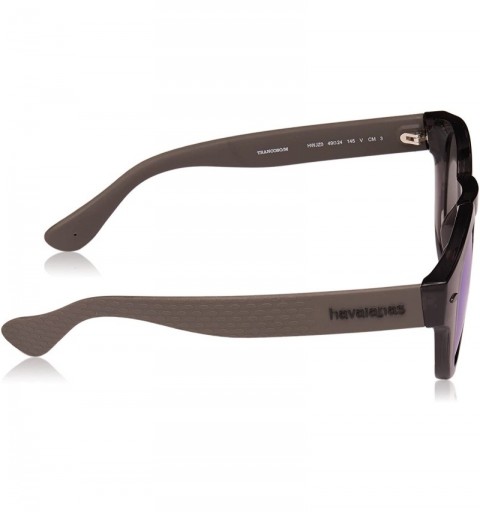 Round Trancoso/M Unisex Round Sunglasses- 49mm - Dark Grey - CV113GIK7XP $17.94