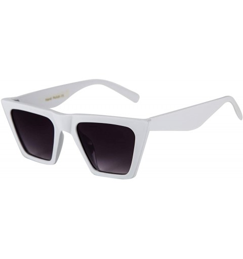 Aviator Vintage Square Cat Eye Sunglasses Women Fashion Small Cateye Sunglasses B2473 - 1 - CU18SIS3GKZ $13.79