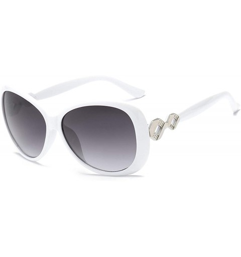 Oversized Polarized Sunglasses Protection Fashion Festival - White - CB18TQWUHI2 $13.25