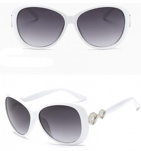 Oversized Polarized Sunglasses Protection Fashion Festival - White - CB18TQWUHI2 $13.25