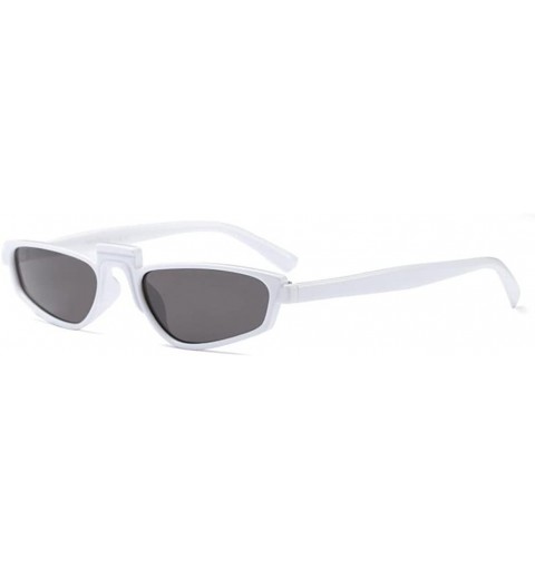 Square Unisex Retro Vintage eyewear Fashion Small Square Frame Mini Sunglasses - C2 - C318CG6M38K $21.73