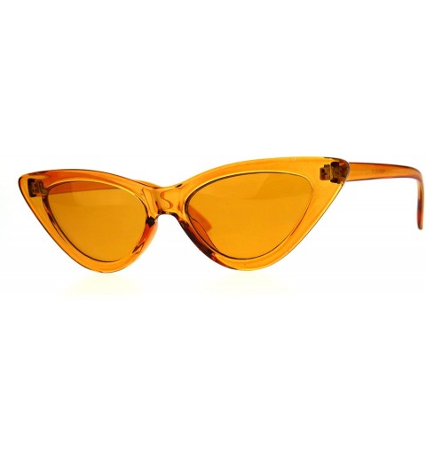 Cat Eye Womens Gothic Cat Eye Pop Color Funk Vintage Sunglasses - Orange - CN180ZZ8NKK $10.91