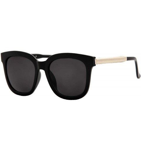 Oversized Stylish Sunglasses Women Modern Fashion Square Mirrored Lens Oversized - C318OCWNEIE $8.75