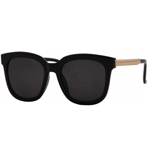 Oversized Stylish Sunglasses Women Modern Fashion Square Mirrored Lens Oversized - C318OCWNEIE $8.75