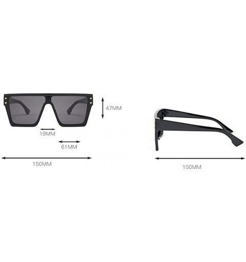 Square Sunglasses Luxury Oversize Square Goggles - Purple&pink - CP18T4TT4GG $12.90