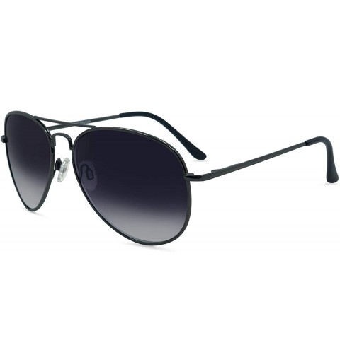 Oversized C Moore Full Reader Aviator Sunglasses for Women and Men NOT BIFOCALS - Pewter - CQ1953CIW3C $23.10