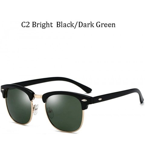 Rimless Fashion Brand Classic Men Women Colored Semi Rimless Sunglasses 3016 C2 - 3016 C5 - C018YZUND4X $12.04