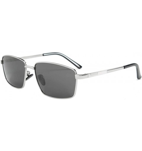 Round Explosive Men's Polarized Sunglasses Fashion Driving Sunglasses - Silver Grey C4 - CD1904XQ390 $15.20