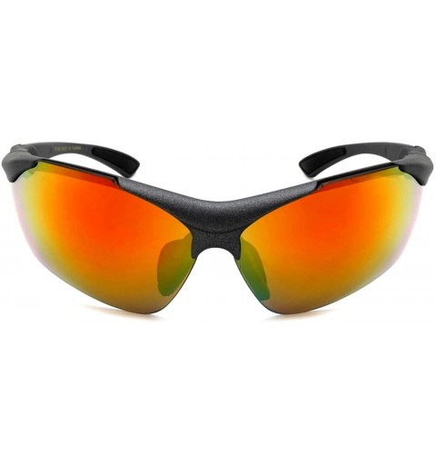 Rimless Sleek Sports Sunglasses with Adjustable Temples 570042/REV - Matte Grey - CS125Y50Y4J $10.29