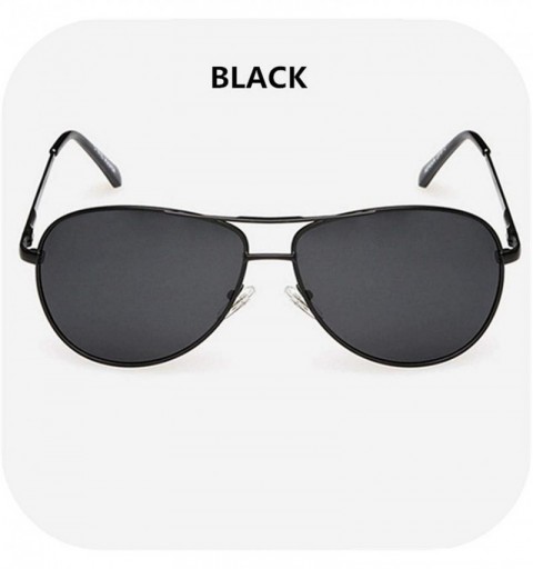 Round Polarized Sunglasses Men Women Pilot Driving Sun Glasses Vintage Anti-UV400 Goggles Driver Eyewear - Black - CV198AHR7U...