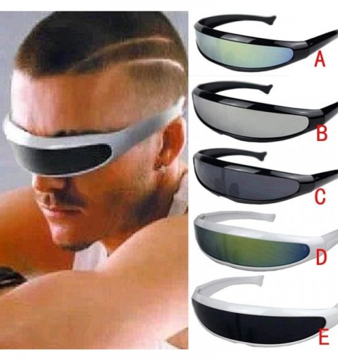 Rimless Women Man Outdoor Fishtail Uni-lens Sunglasses-Riding Cycling Glasses Eyewear - D - CP18Q4ITZOT $7.98