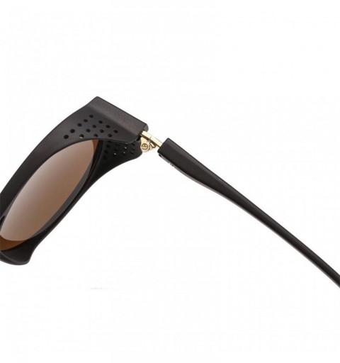 Rimless Vintage Round Sunglasses for Men Classic Retro Designer Glasses Street Beat Hip Hop Eyewear - Brown - CJ18REALMMX $12.80