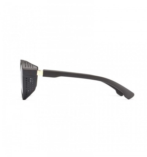 Rimless Vintage Round Sunglasses for Men Classic Retro Designer Glasses Street Beat Hip Hop Eyewear - Brown - CJ18REALMMX $12.80