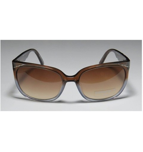 Cat Eye 6967k Womens/Ladies Cat Eye Full-rim Gradient Lenses Sunglasses/Shades - Brown / Gray - C011ZRG8XBH $22.51