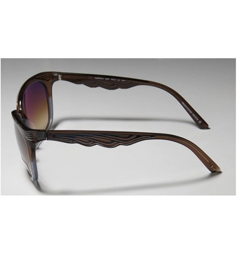 Cat Eye 6967k Womens/Ladies Cat Eye Full-rim Gradient Lenses Sunglasses/Shades - Brown / Gray - C011ZRG8XBH $22.51