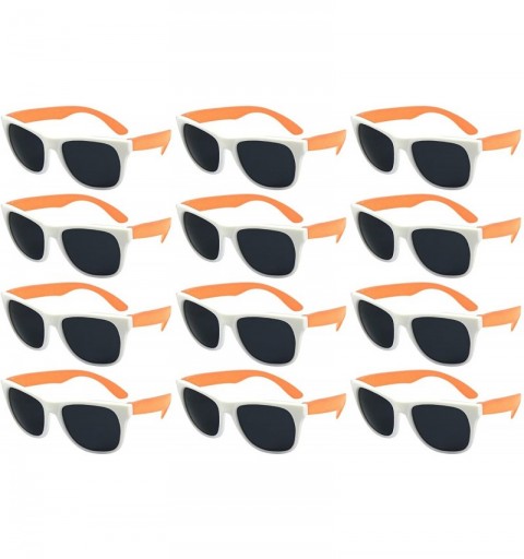 Sport 12 Pack 80's Style Neon Party Sunglasses Adult/Kid Size with CPSIA certified-Lead(Pb) Content Free - C4129IDIDVT $22.99