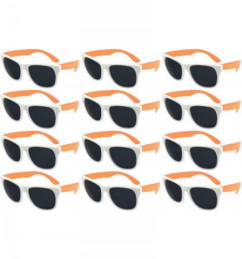 Sport 12 Pack 80's Style Neon Party Sunglasses Adult/Kid Size with CPSIA certified-Lead(Pb) Content Free - C4129IDIDVT $9.25
