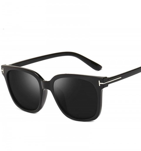 Goggle Fashion Square Sunglasses Women Luxury Brand Designer Vintage Cat Eye Female Retro Full Frame Style - Black Pink - CG1...