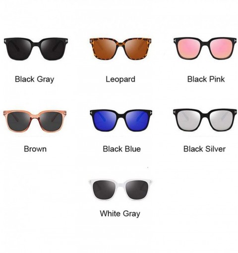 Goggle Fashion Square Sunglasses Women Luxury Brand Designer Vintage Cat Eye Female Retro Full Frame Style - Black Pink - CG1...
