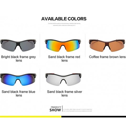 Sport Men Polarized Sport Sunglasses Driving Fishing Sun Glasses - Silver Lens - C7199OS5O3S $23.82