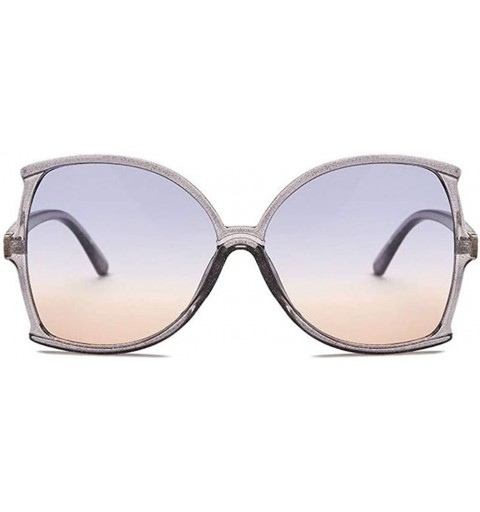 Butterfly Oversize Butterfly Sunglasses for Women Big Fishtail Frame UV400 - C6 Brown Brown - C7198KH90SZ $9.08
