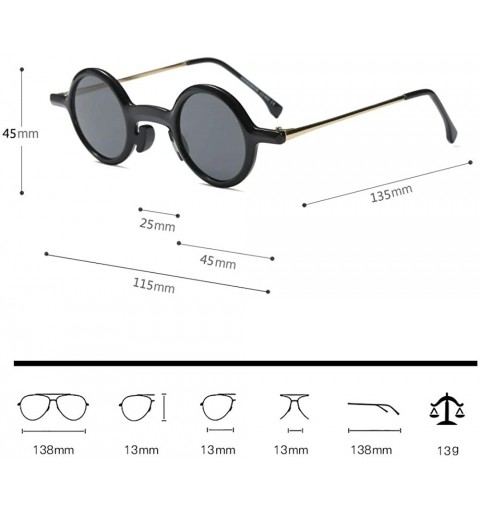 Rimless Small Sunglalsses Round for Men Women Hippie John Lennon Keyhole Circular Frame - White - CO18T8TYMZM $16.61